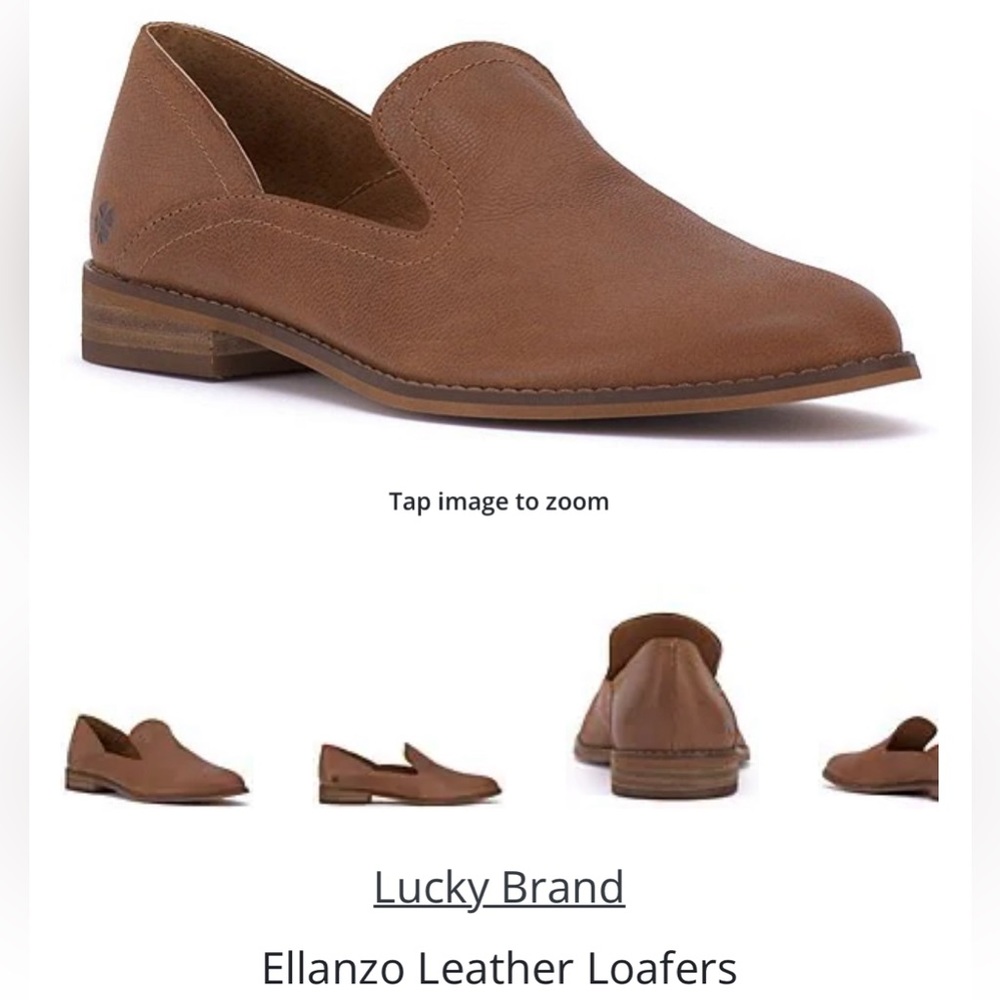 Lucky Brand Ellanzo Leather Loafers Size 9.5 Never Worn